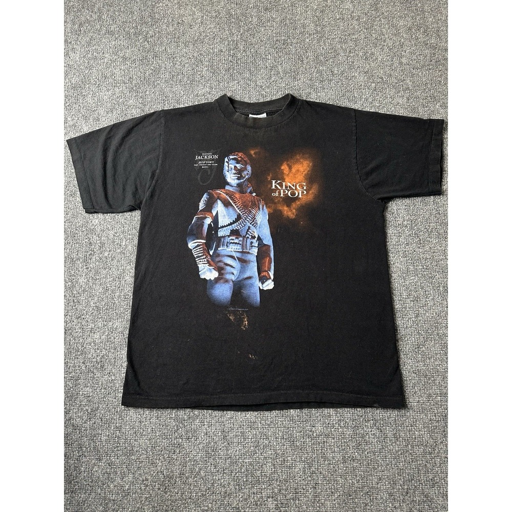 Mens 1994 Michael Jackson History King Of Pop T Shirt USA, Size L